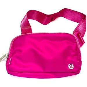 Bright pink lululemon everyday belt bag